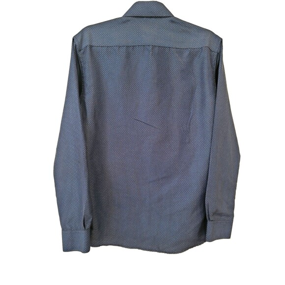 Nicole Miller New York Dress Shirt Mens Blue Lightning Cuff - SLIM FIT/MEDIUM - Picture 4 of 4